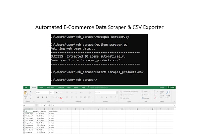 build a custom python web scraper and bot